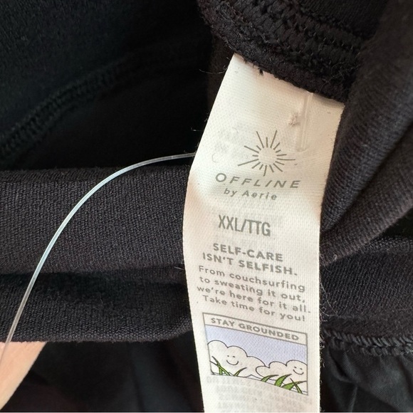 OFFLINE By Aerie Real Me Crossover Flowy Short Black Size XXL 2023 - Picture 7 of 10